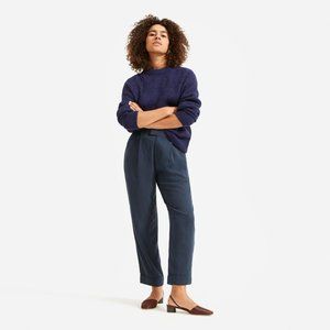 The Put-Together Pleat Pant Navy